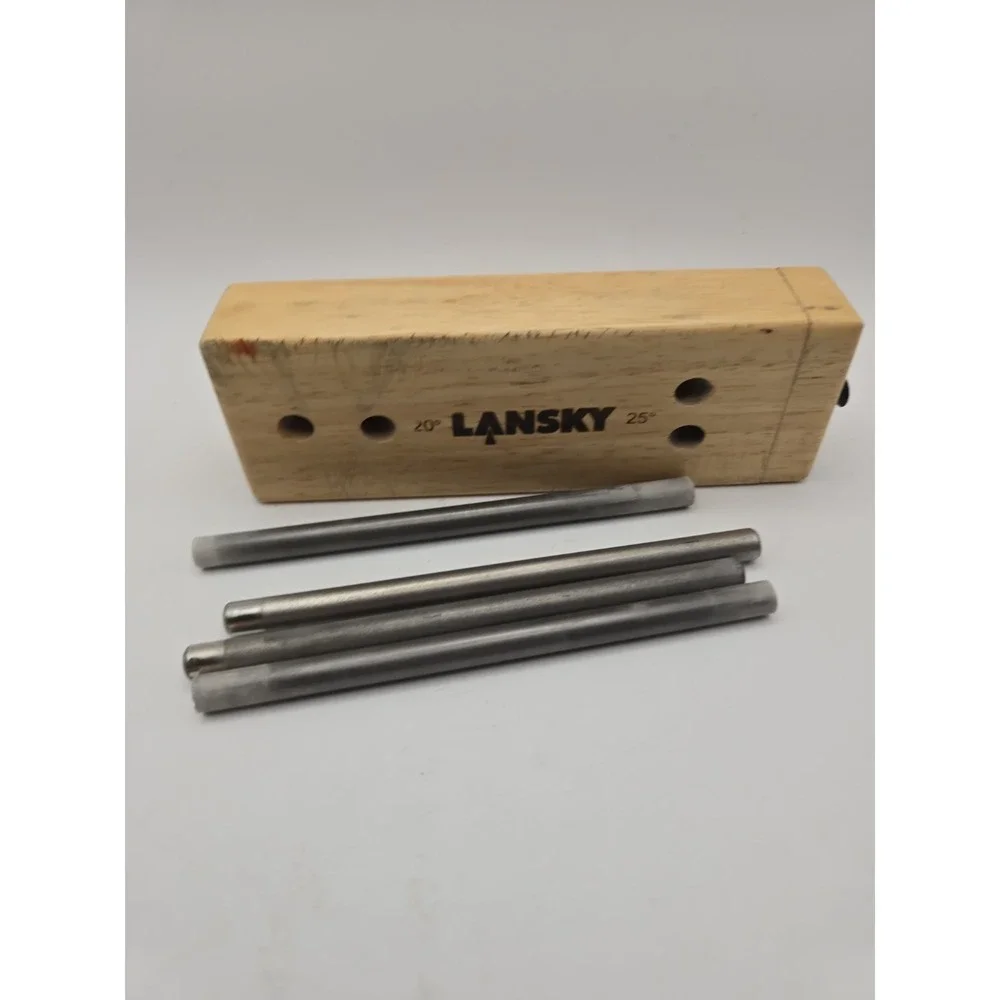 Lansky #LCD5D Turn Box 4 Rod Ceramic Crock Stick Knife Sharpener System